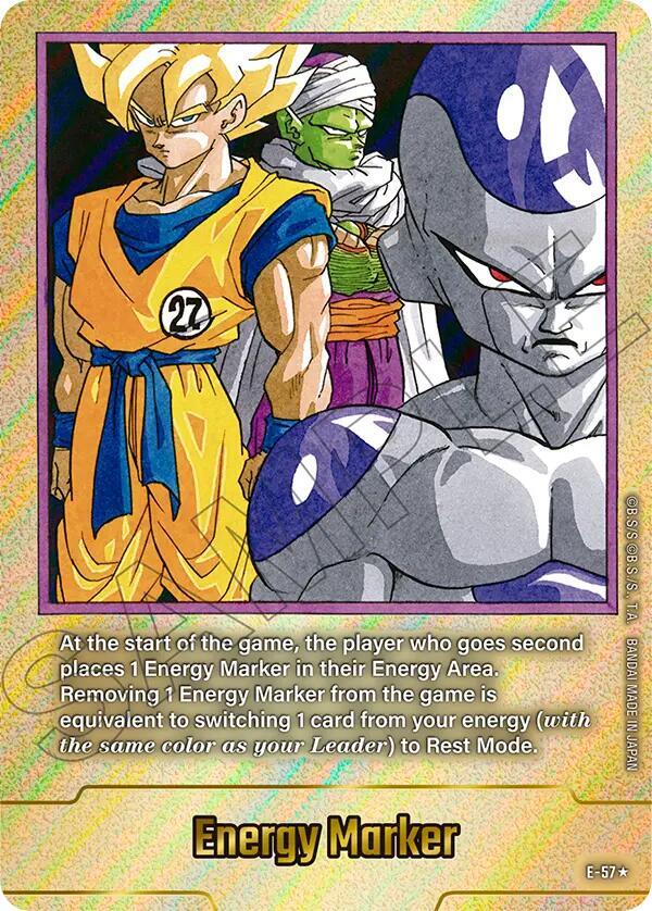 Energy Marker (Gold) E-57 card from Fusion World Energy Markers