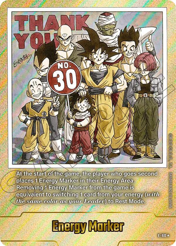 Energy Marker (Gold) E-60 card from Fusion World Energy Markers