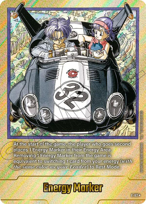 Energy Marker (Gold) E-62 card from Fusion World Energy Markers