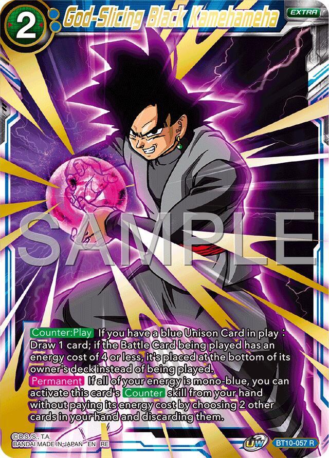God-Slicing Black Kamehameha (Reprint) BT10-057 card from Expansion Deck Box Set 25: Premium Anniversary Box 2025
