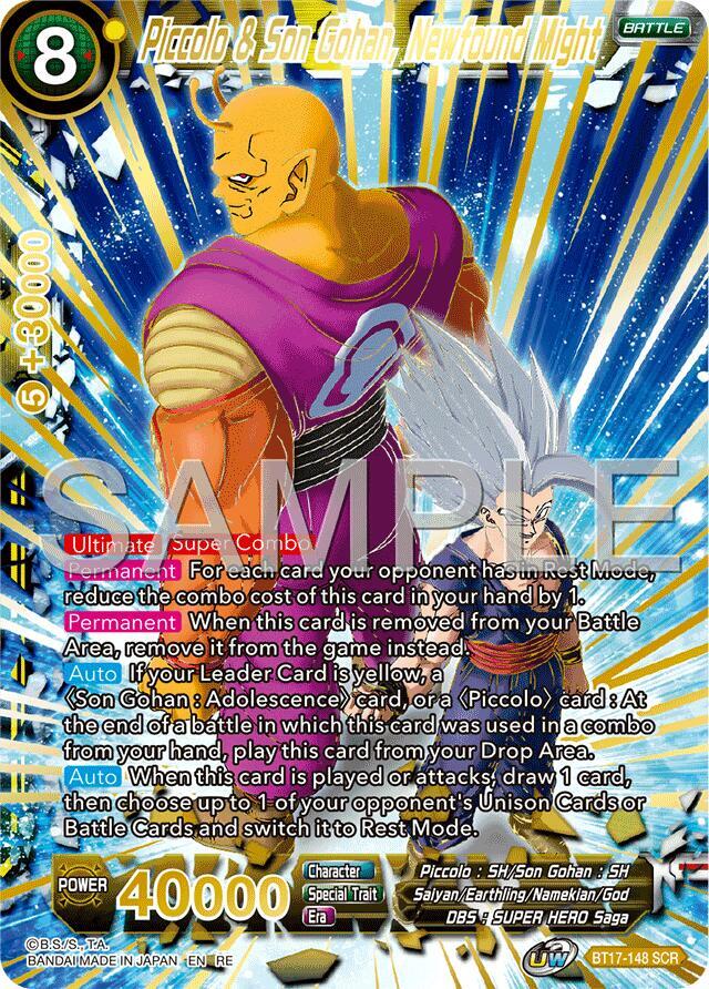 Piccolo & Son Gohan, Newfound Might BT17-148 card from Expansion Deck Box Set 25: Premium Anniversary Box 2025