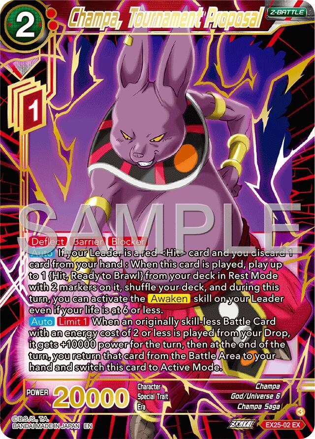 Champa, Tournament Proposal EX25-02 card from Expansion Deck Box Set 25: Premium Anniversary Box 2025