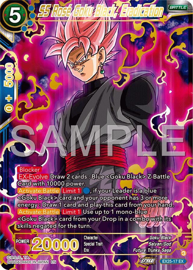 SS Rosé Goku Black, Eradication EX25-17 card from Expansion Deck Box Set 25: Premium Anniversary Box 2025