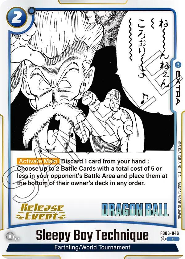 Sleepy Boy Technique FB06-046 card from Manga Booster 01 Release Event Cards