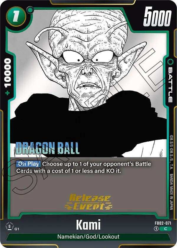 Kami FB02-071 card from Manga Booster 01 Release Event Cards