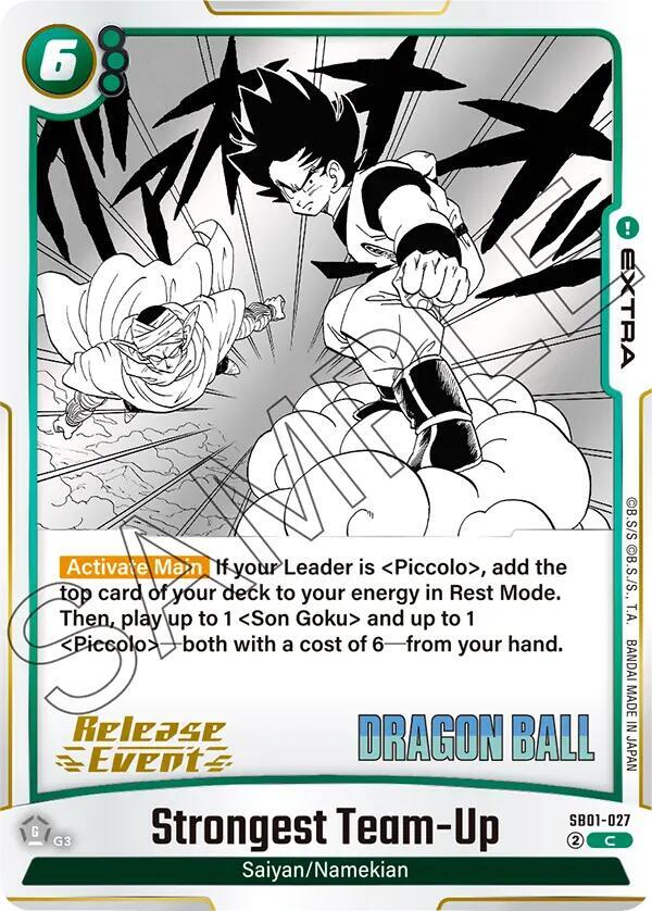 Strongest Team-Up SB01-027 card from Manga Booster 01 Release Event Cards