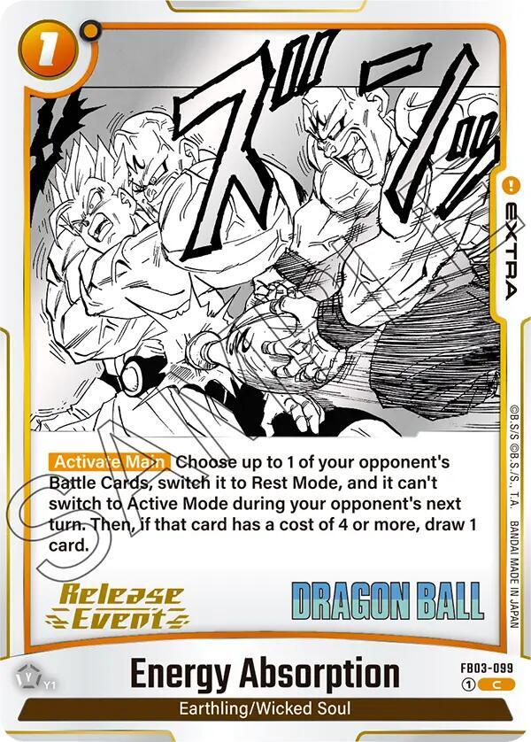 Energy Absorption FB03-099 card from Manga Booster 01 Release Event Cards