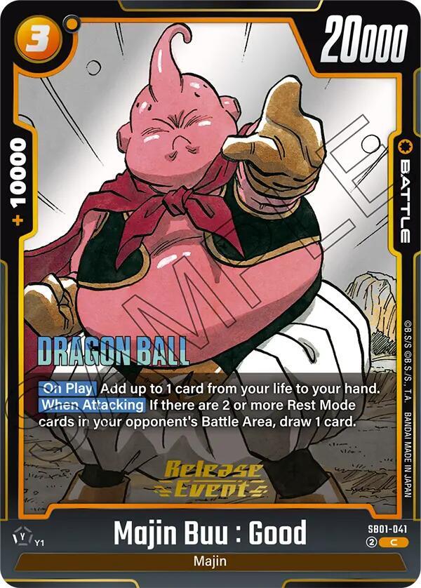 Majin Buu : Good SB01-041 card from Manga Booster 01 Release Event Cards