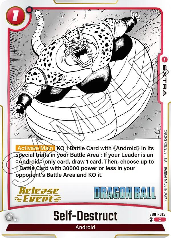 Self-Destruct SB01-015 card from Manga Booster 01 Release Event Cards