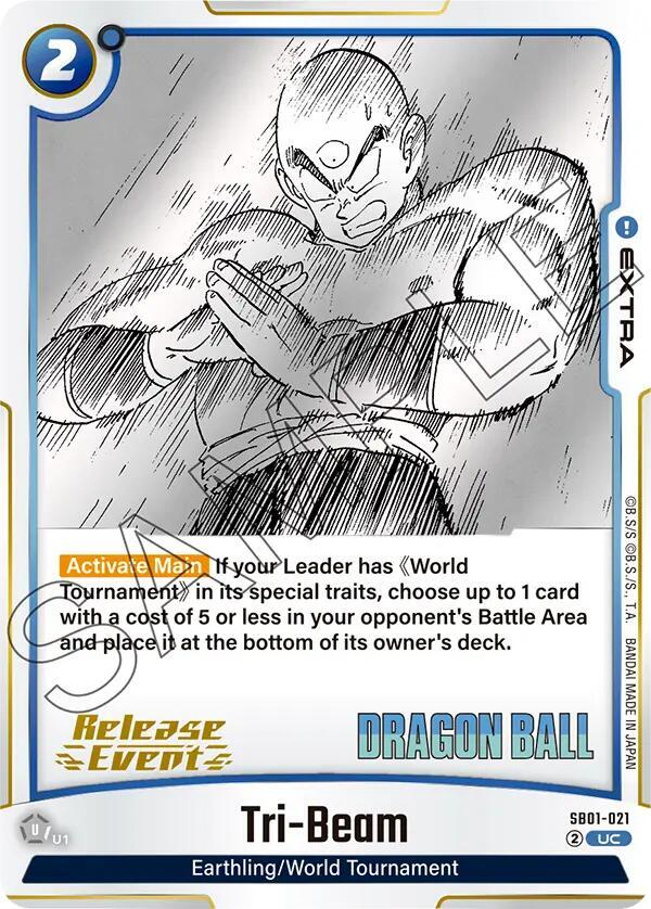 Tri-Beam SB01-021 card from Manga Booster 01 Release Event Cards