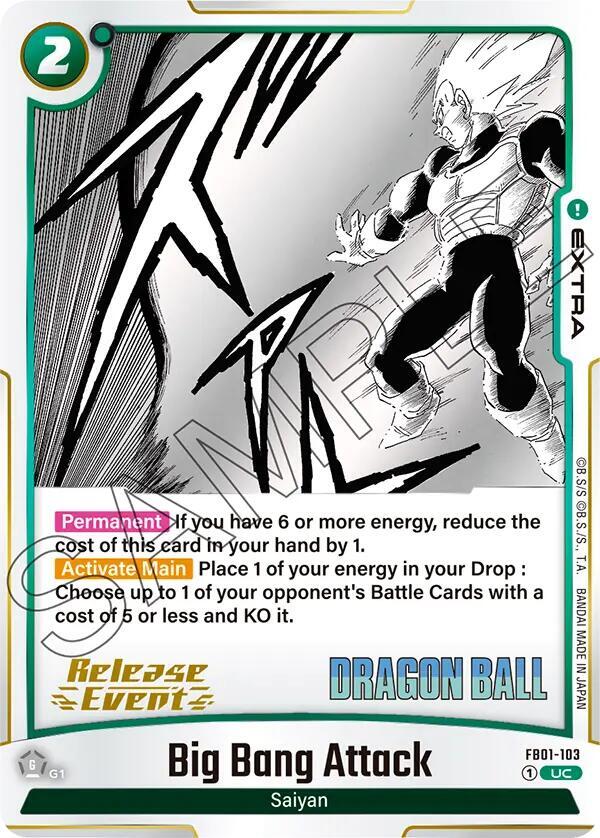 Big Bang Attack FB01-103 card from Manga Booster 01 Release Event Cards