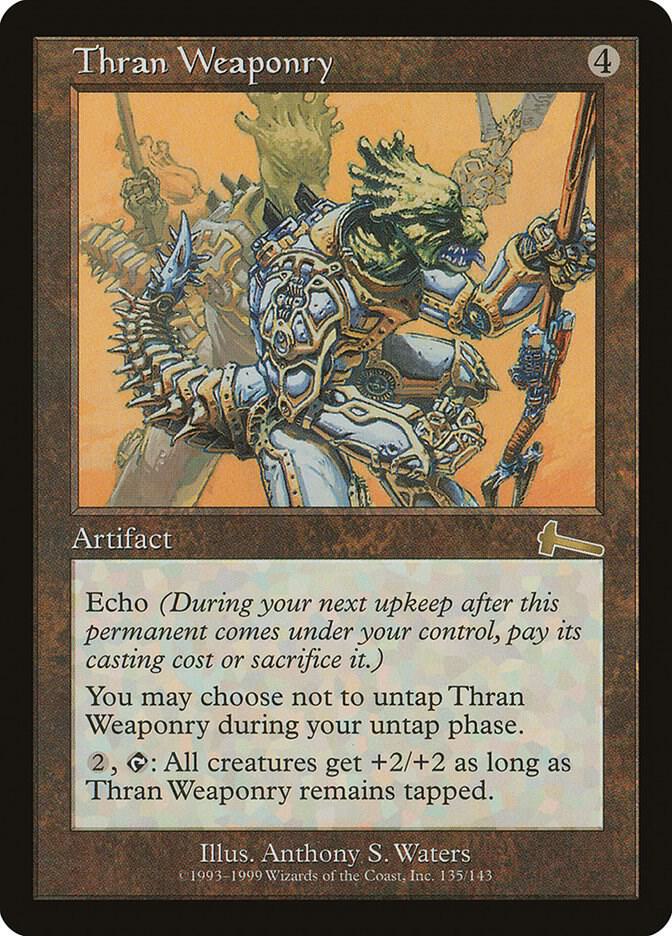 Thran Weaponry 135 card from Urza's Legacy