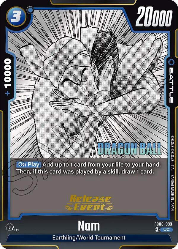 Nam FB06-033 card from Manga Booster 01 Release Event Cards