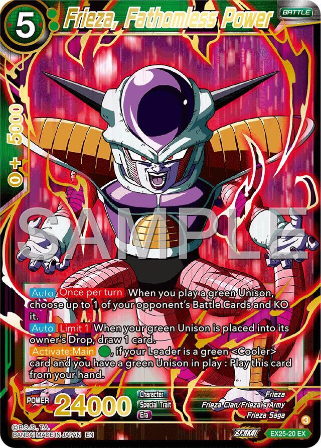 Frieza, Fathomless Power EX25-20 card from Expansion Deck Box Set 25: Premium Anniversary Box 2025