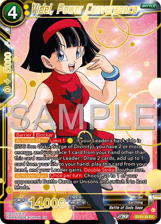 Videl, Power Convergence EX25-28 card from Expansion Deck Box Set 25: Premium Anniversary Box 2025