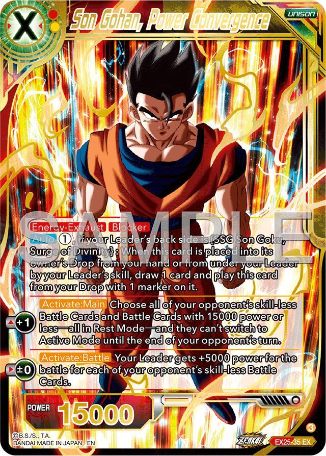 Son Gohan, Power Convergence EX25-35 card from Expansion Deck Box Set 25: Premium Anniversary Box 2025