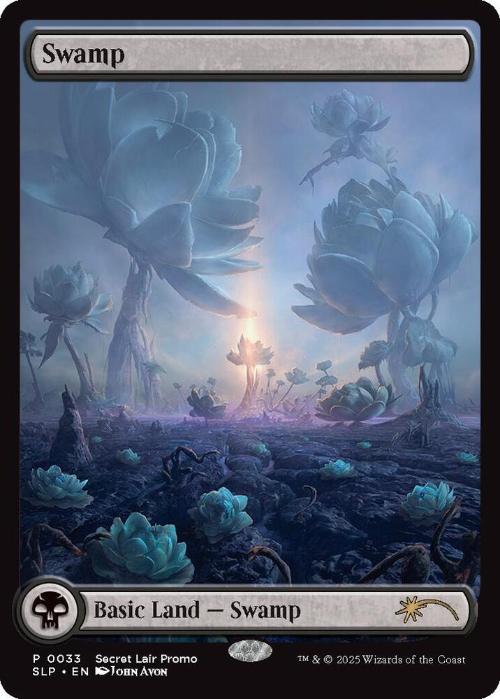 Swamp 33 card from Secret Lair Showdown