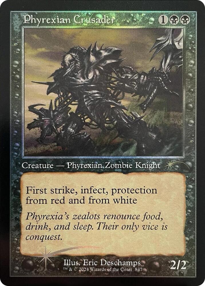 Phyrexian Crusader (Retro Frame) 847 card from Secret Lair Drop Series