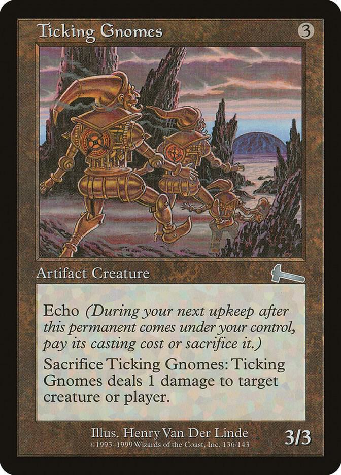 Ticking Gnomes 136 card from Urza's Legacy