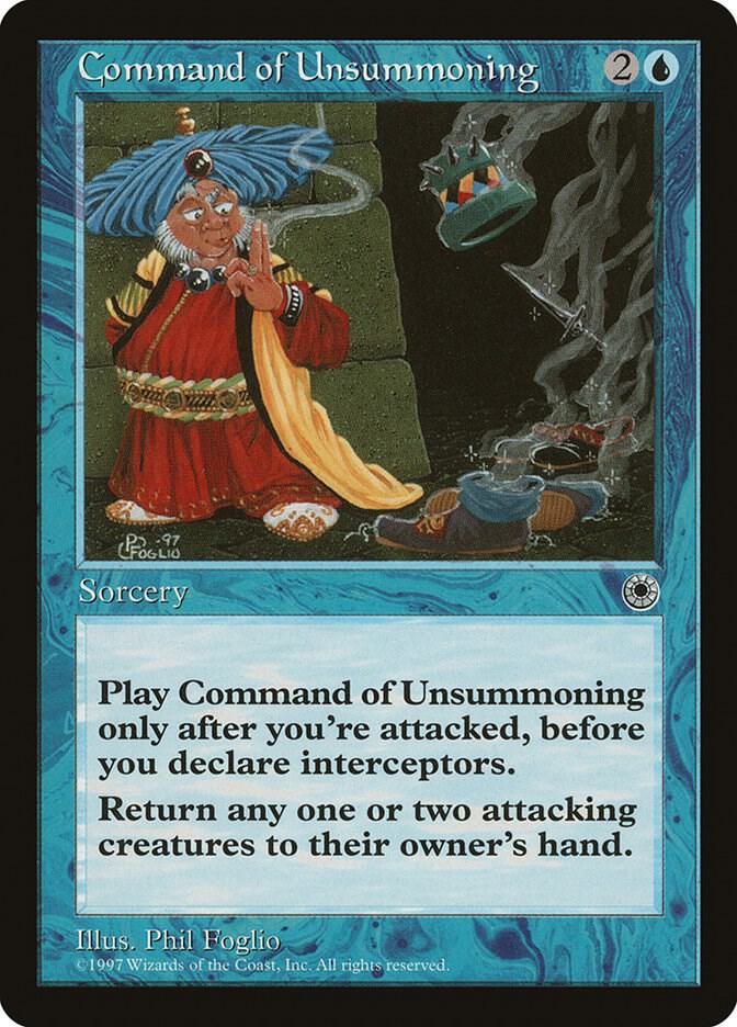 Command of Unsummoning card from Portal