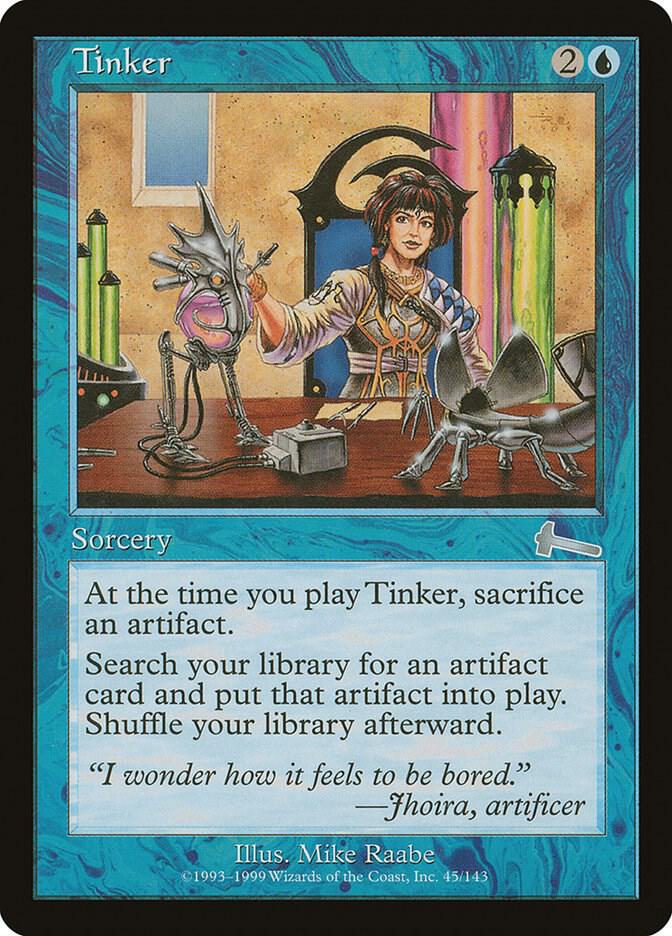 Tinker 45 card from Urza's Legacy