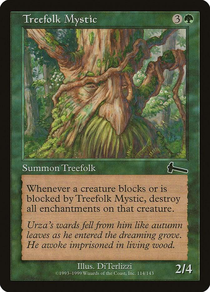 Treefolk Mystic 114 card from Urza's Legacy