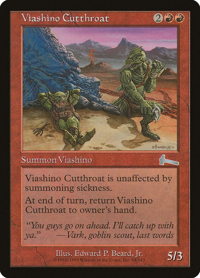 Viashino Cutthroat 94 card from Urza's Legacy