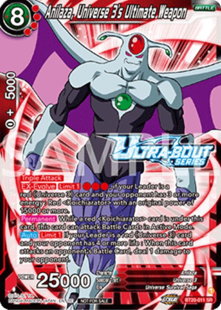 Anilaza, Universe 3's Ultimate Weapon (Event Pack 17) BT20-011 card from Promotion Cards