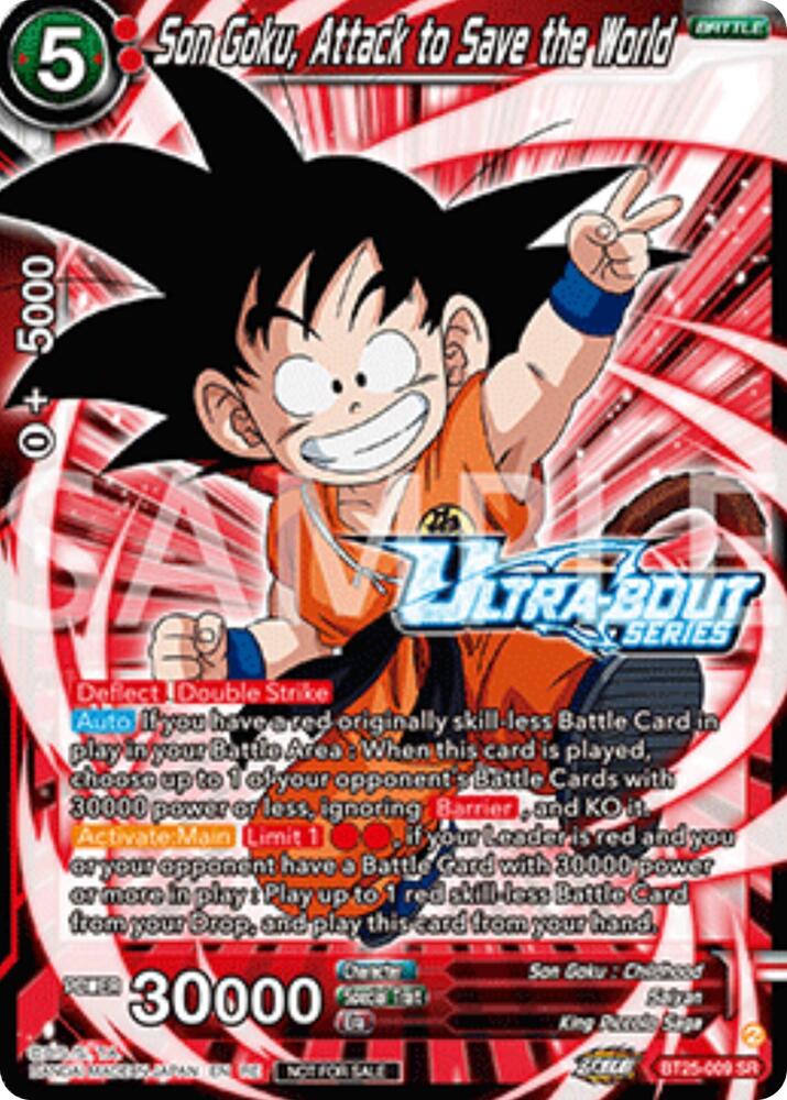 Son Goku, Attack to Save the World (Event Pack 17) BT25-009 card from Promotion Cards