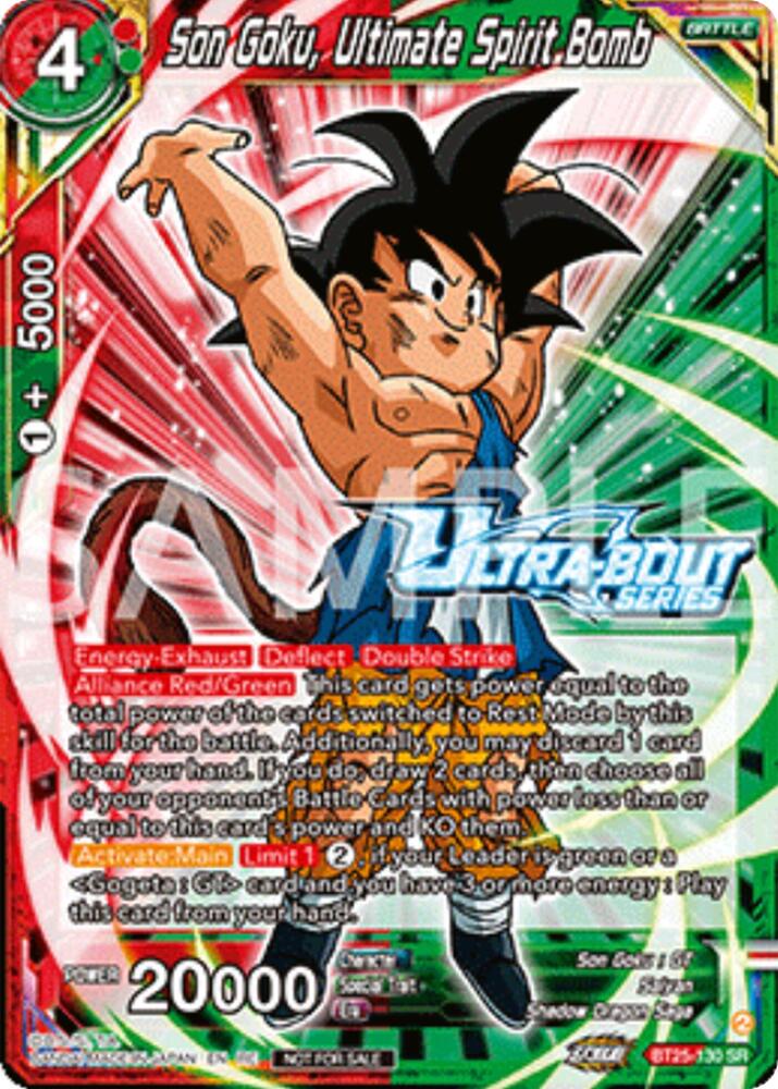 Son Goku, Ultimate Spirit Bomb (Event Pack 17) BT25-130 card from Promotion Cards