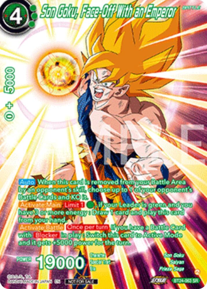 Son Goku, Face-Off With an Emperor (Premium Alt-Art Set 2025 Vol.2) BT24-063 card from Promotion Cards