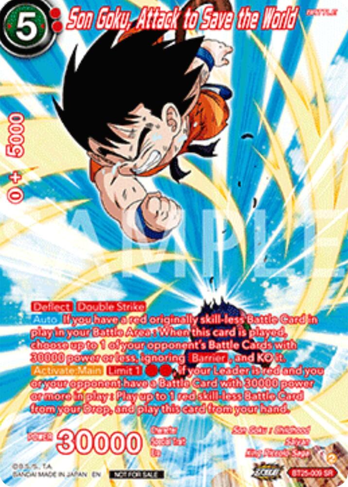 Son Goku, Attack to Save the World (Premium Alt-Art Set 2025 Vol.2) BT25-009 card from Promotion Cards