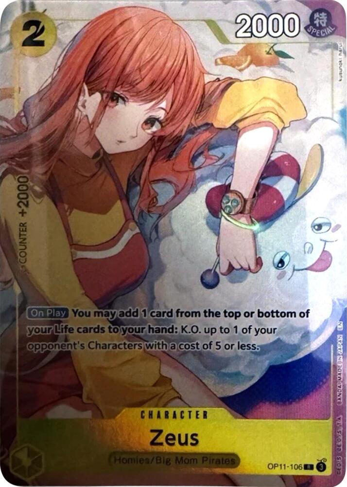 Zeus (Official Playmat -Bandai Card Games Fest 24-25 Edition-) OP11-106 card from One Piece Promotion Cards