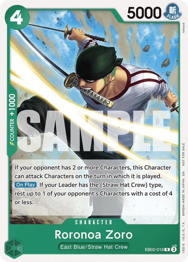 Roronoa Zoro (Tournament Pack 2025 Vol. 3) EB02-019 card from One Piece Promotion Cards