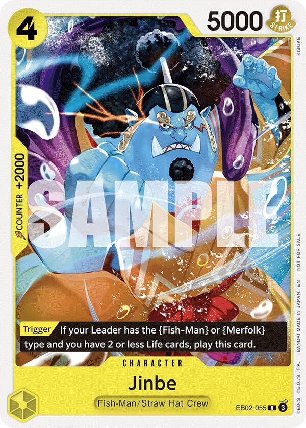 Jinbe (Tournament Pack 2025 Vol. 3) EB02-055 card from One Piece Promotion Cards