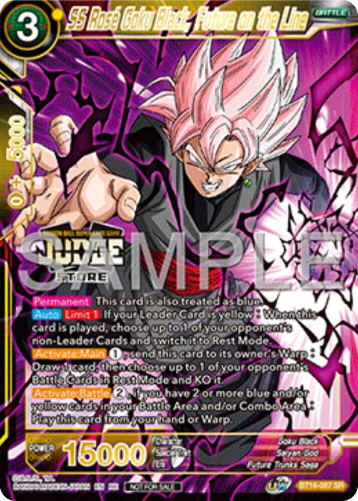 SS Rose Goku Black, Future on the Line (Judge Pack Vol.17) (Store) BT16-087 card from Judge Promotion Cards