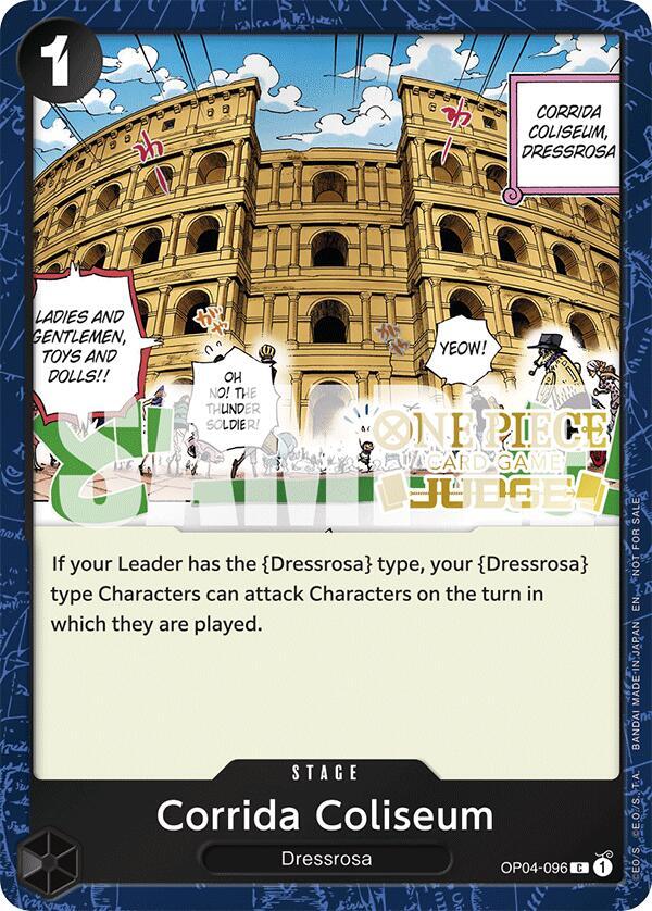 Corrida Coliseum (Judge Pack Vol. 6) OP04-096 card from One Piece Promotion Cards