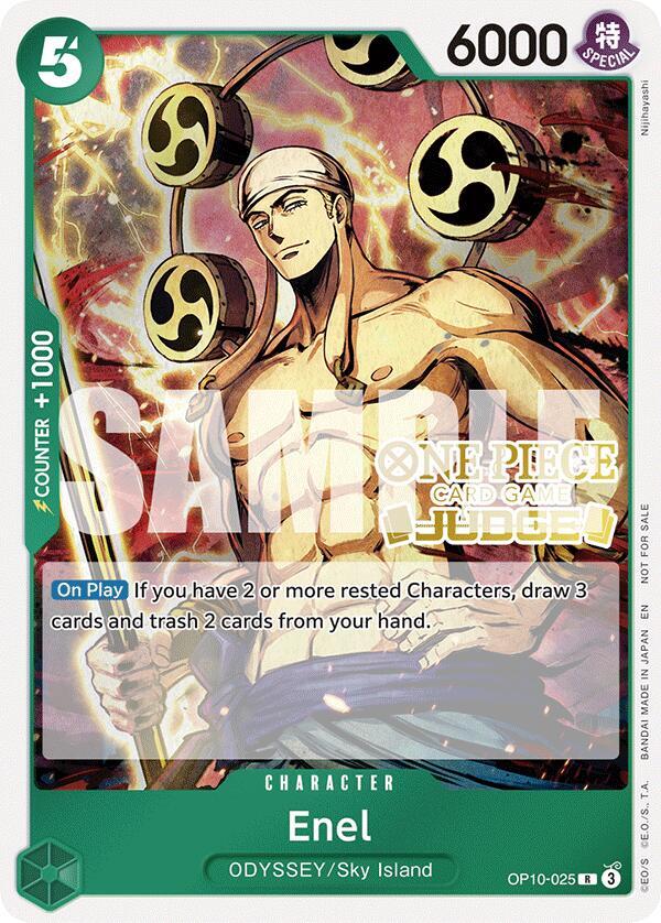 Enel (Judge Pack Vol. 6) OP10-025 card from One Piece Promotion Cards