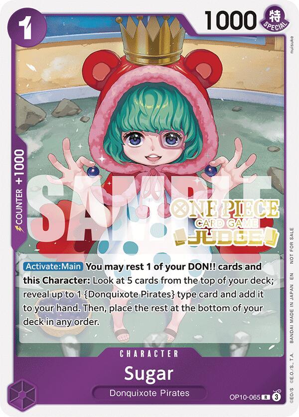 Sugar (Judge Pack Vol. 6) OP10-065 card from One Piece Promotion Cards