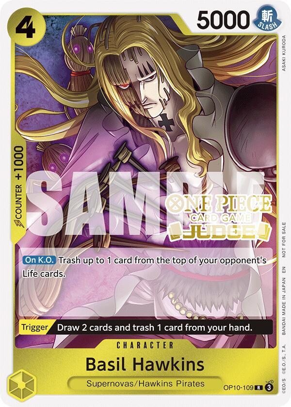 Basil Hawkins (Judge Pack Vol. 6) OP10-109 card from One Piece Promotion Cards