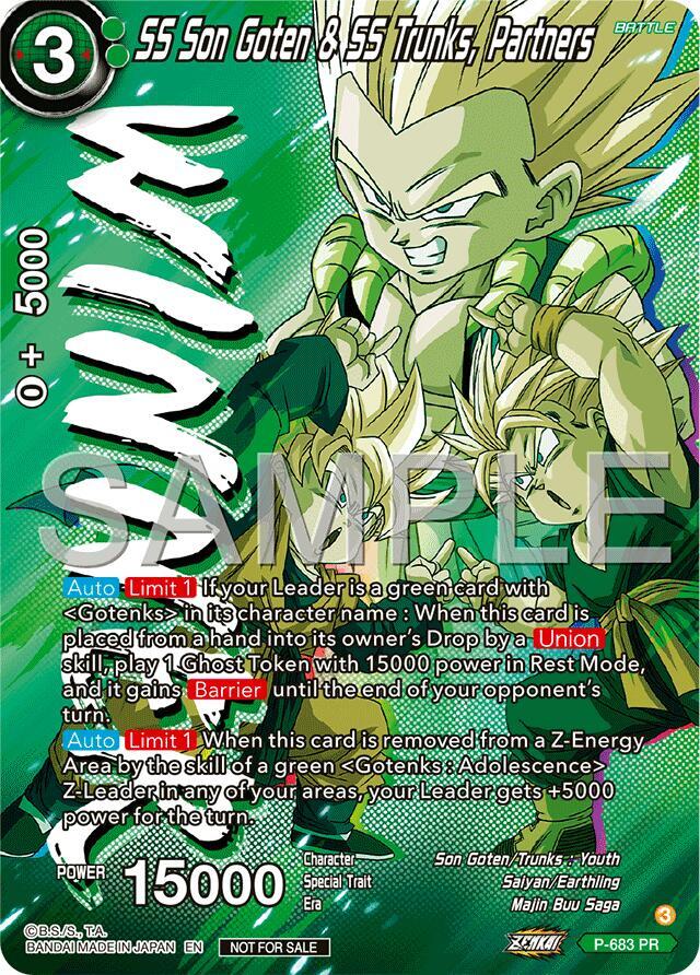 SS Son Goten & SS Trunks, Partners (Tournament Pack Vol.12) (Winner) P-683 card from Tournament Promotion Cards