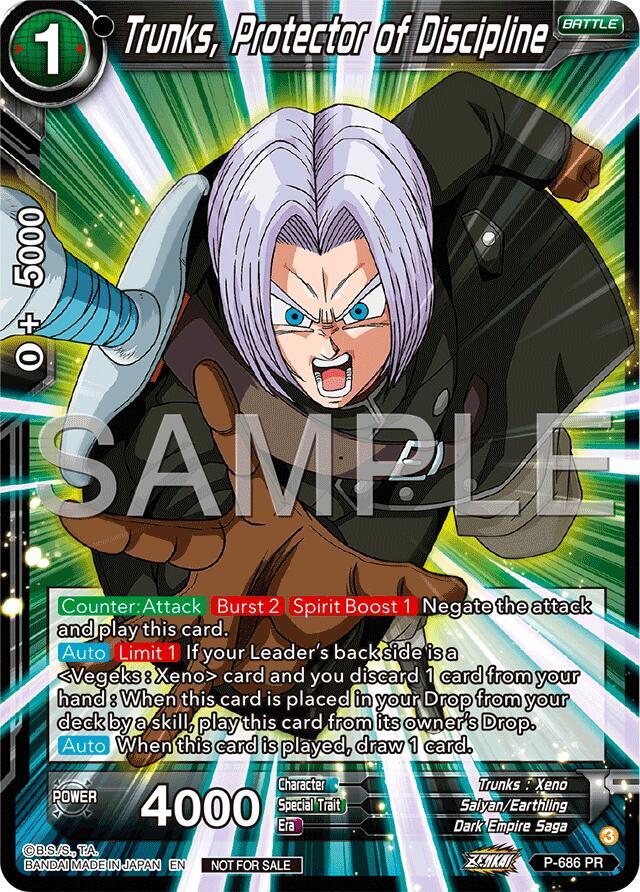 Trunks, Protector of Discipline (Tournament Pack Vol.12) P-686 card from Tournament Promotion Cards