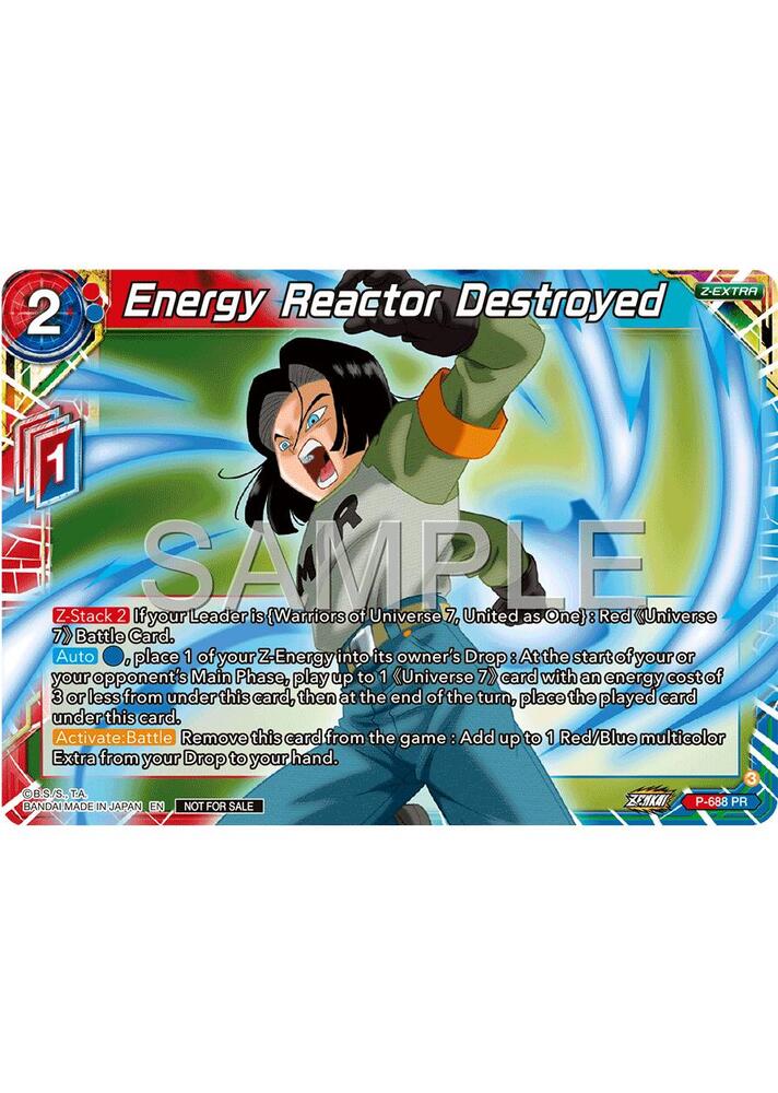 Energy Reactor Destroyed (Tournament Pack Vol.12) P-688 card from Tournament Promotion Cards