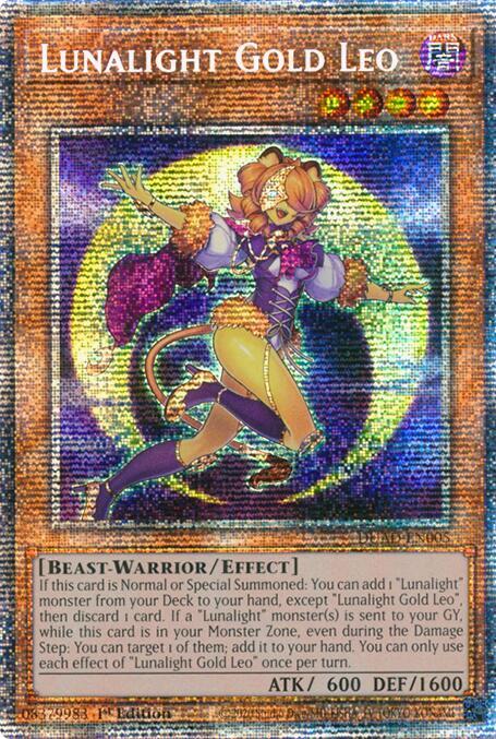 Lunalight Gold Leo (Starlight Rare) DUAD-EN005 card from Duelist's Advance