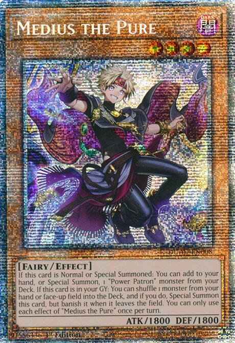 Medius the Pure (Starlight Rare) DUAD-EN008 card from Duelist's Advance