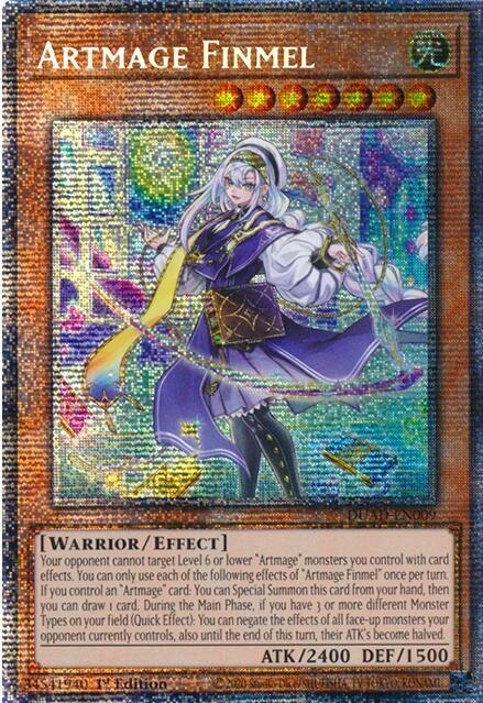 Artmage Finmel (Starlight Rare) DUAD-EN009 card from Duelist's Advance