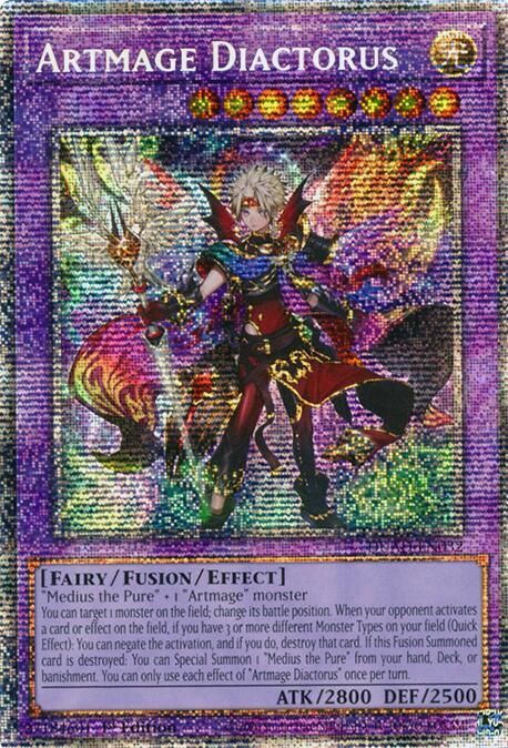 Artmage Diactorus (Starlight Rare) DUAD-EN032 card from Duelist's Advance