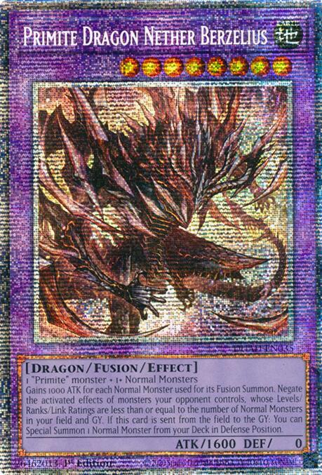 Primite Dragon Nether Berzelius (Starlight Rare) DUAD-EN035 card from Duelist's Advance