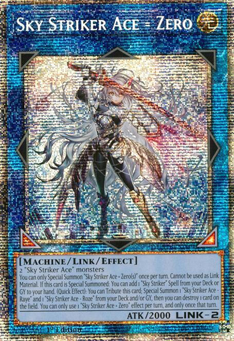 Sky Striker Ace = Zero (Starlight Rare) DUAD-EN049 card from Duelist's Advance