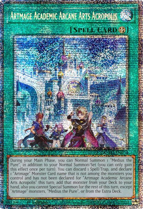 Artmage Academic Arcane Arts Acropolis (Starlight Rare) DUAD-EN054 card from Duelist's Advance
